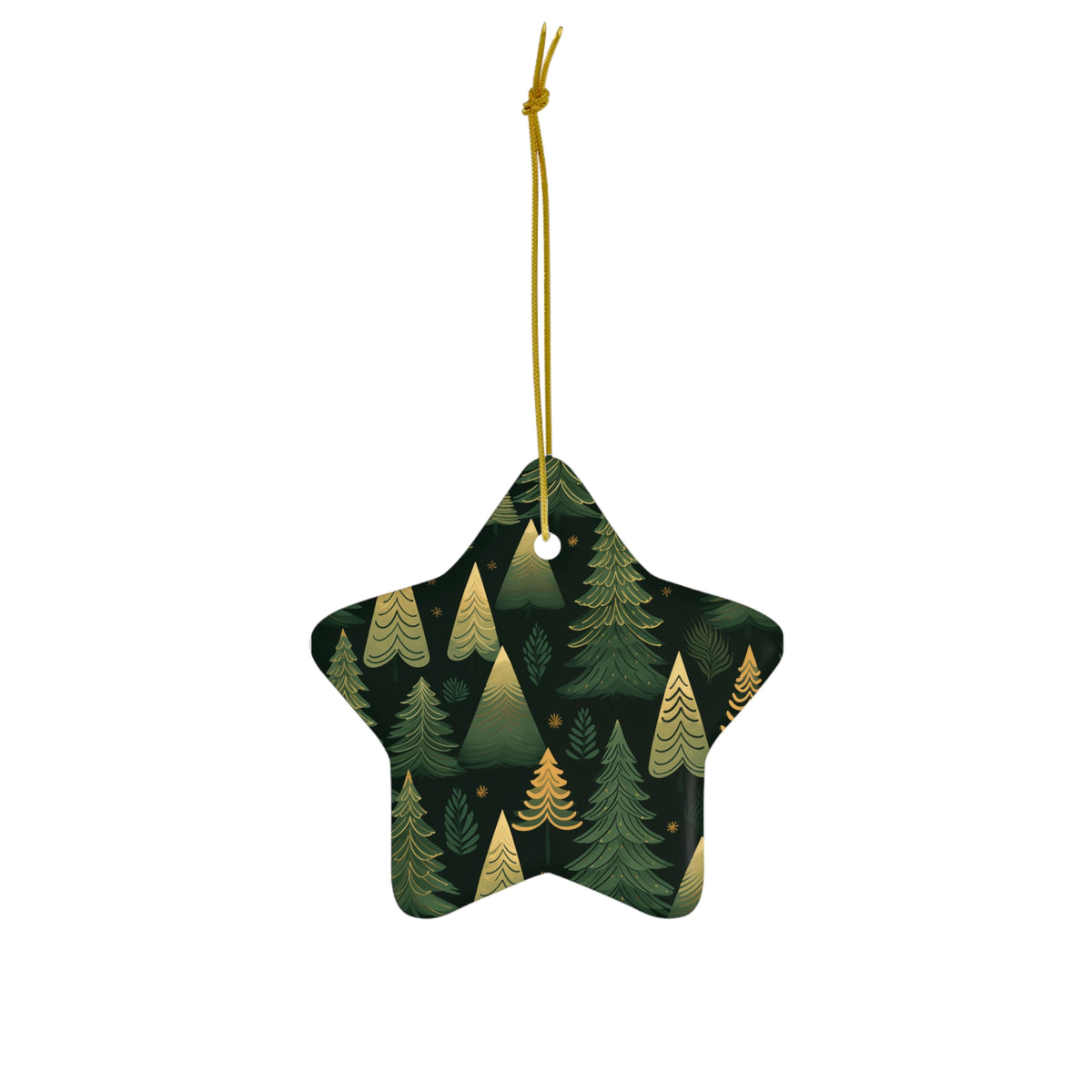 Pine Pattern Plush - Ceramic Ornament