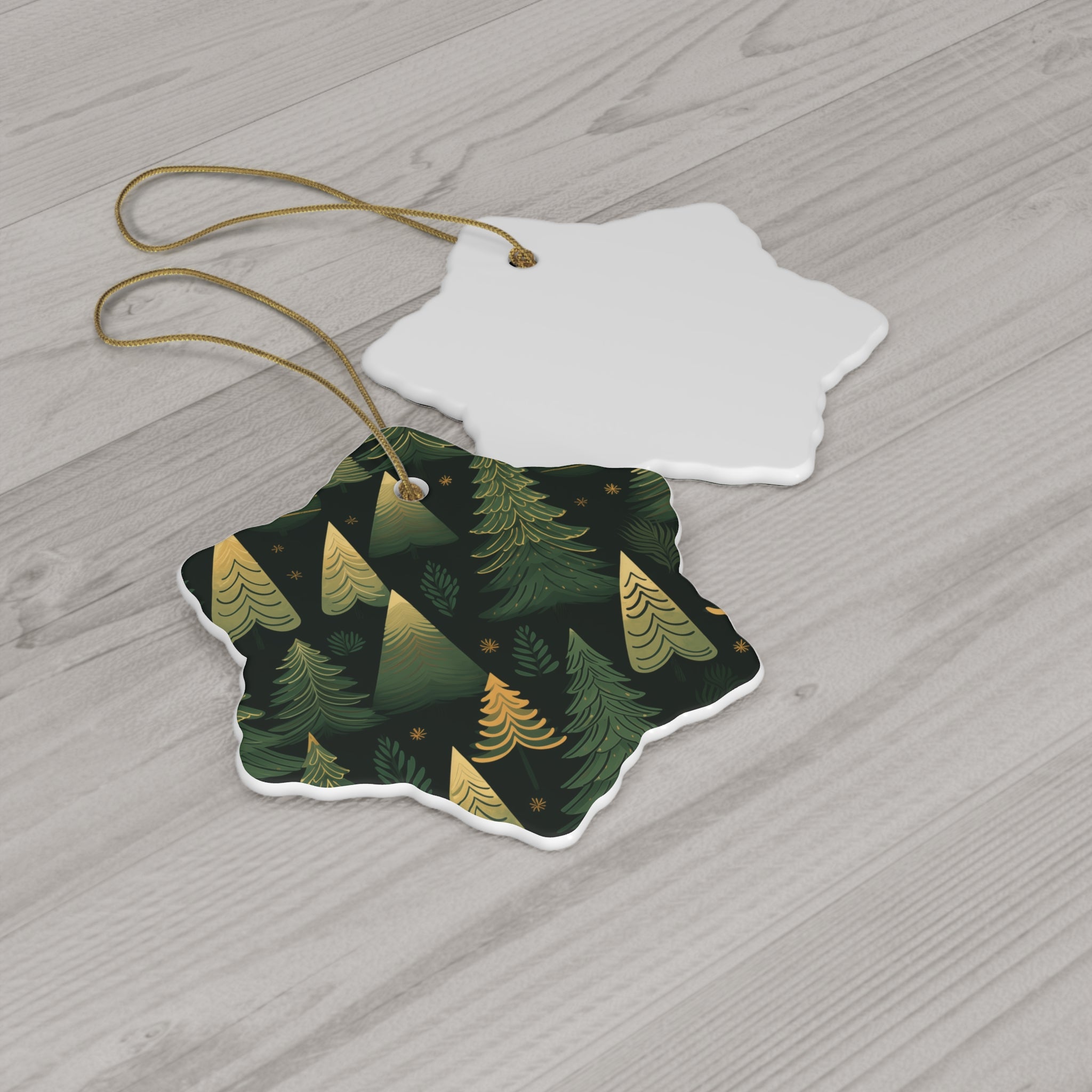 Pine Pattern Plush - Ceramic Ornament