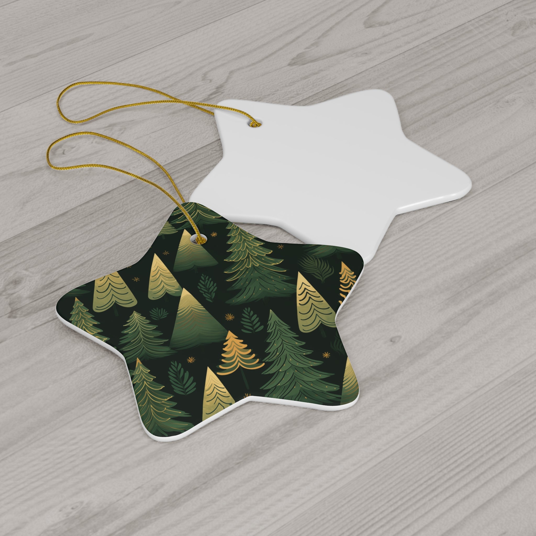 Pine Pattern Plush - Ceramic Ornament