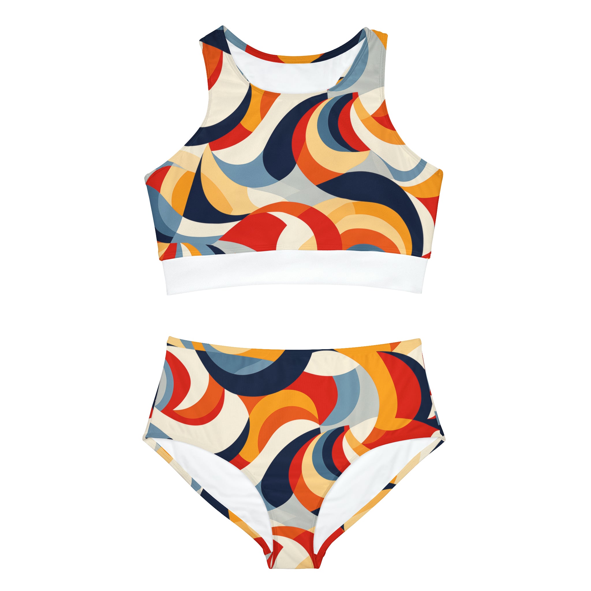 Geometric Jive - Sporty Bikini Set