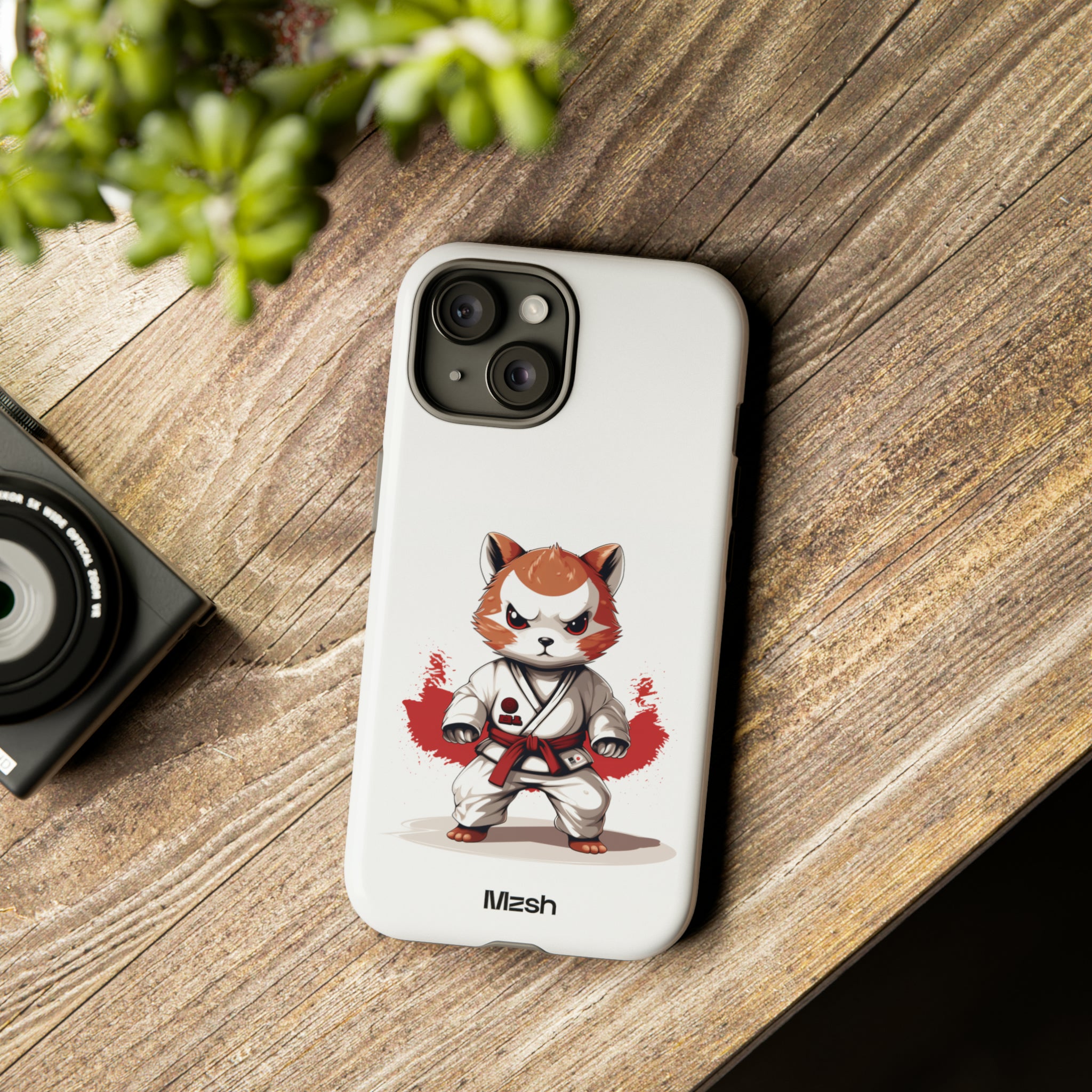 Karate Racoon - iPhone Case