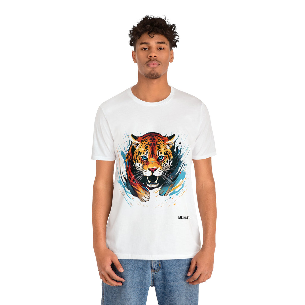 Attacking Tiger - Men T-Shirt