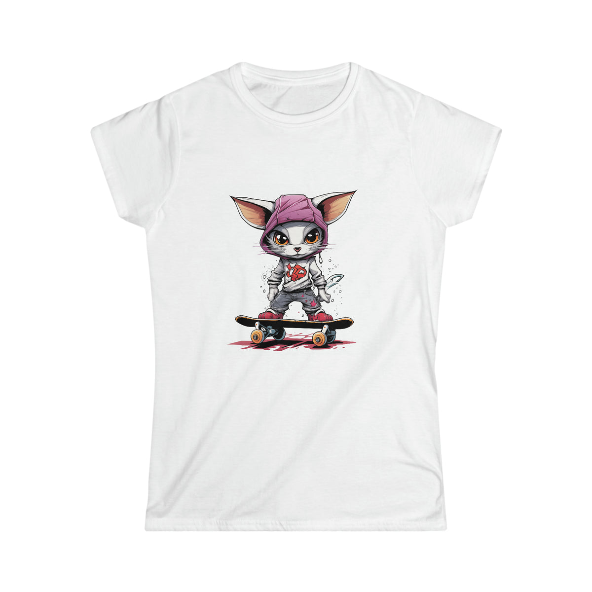 Cool Catboarder - Women T-Shirt