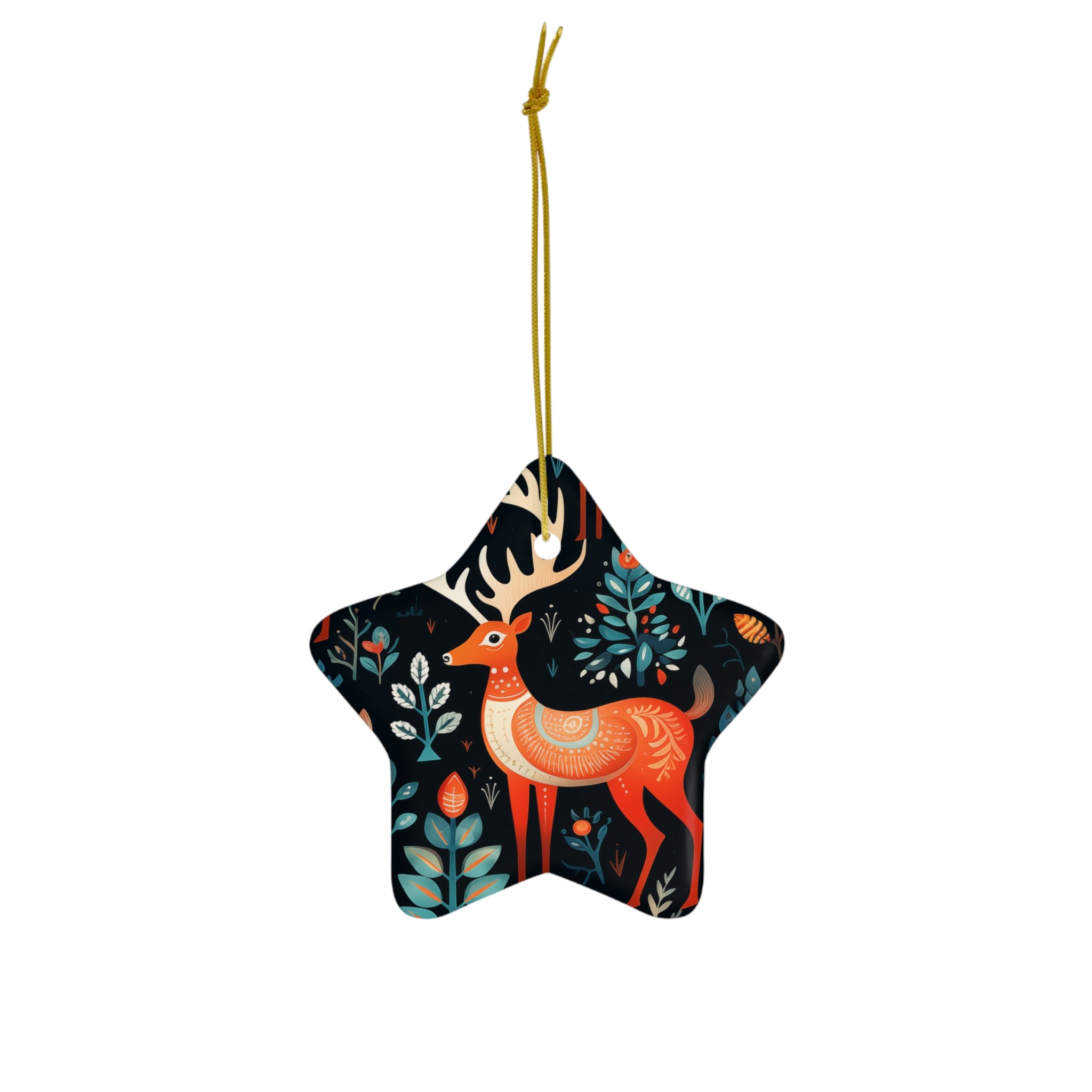 Reindeer Rhythms - Ceramic Ornament