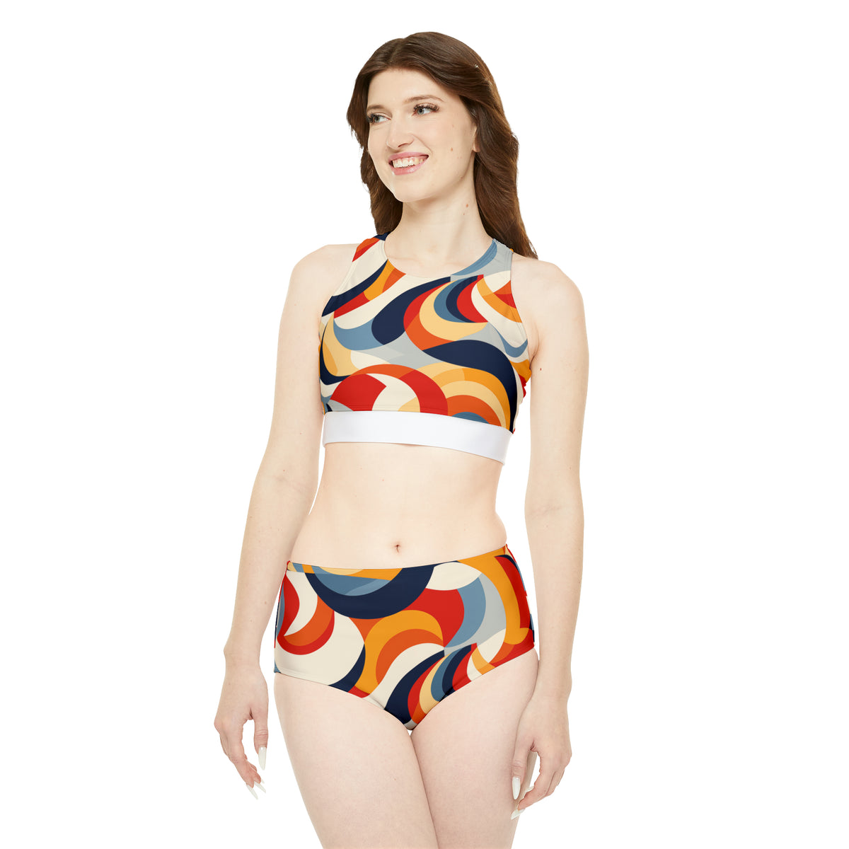 Geometric Jive - Sporty Bikini Set